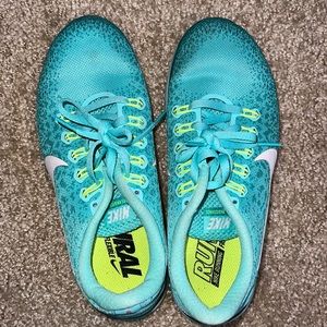 Nike multi colored running shoes